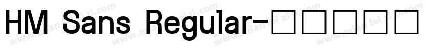 HM Sans Regular字体转换